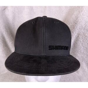 Shimano Mens Snapback Hat Gray One Size Raised Embroidered Felt Feel